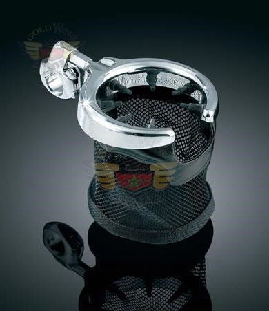 "DRINK HOLDER W/STAINLESS MUG 1-1/4"" CLAMP"
