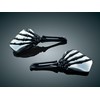 SKELETON HAND MIRRORS, CHR HEAD/BLK STEM