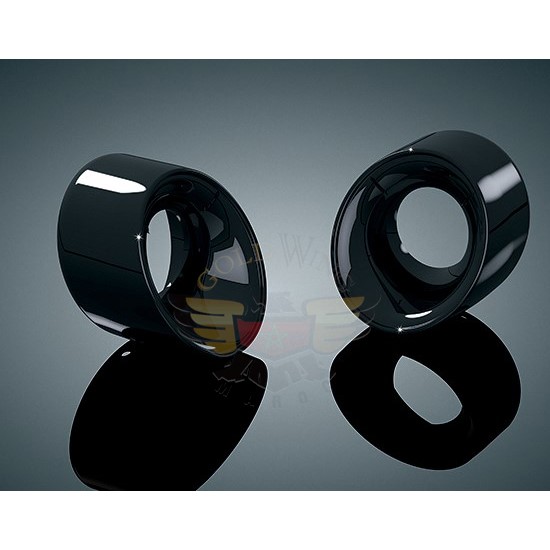 SLANTED TIPS FOR CRUSHER MUFFLERS, BLACK 542